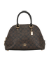 Katy Satchel, &pound;190, Handbags, Brown, Canvas, Front view